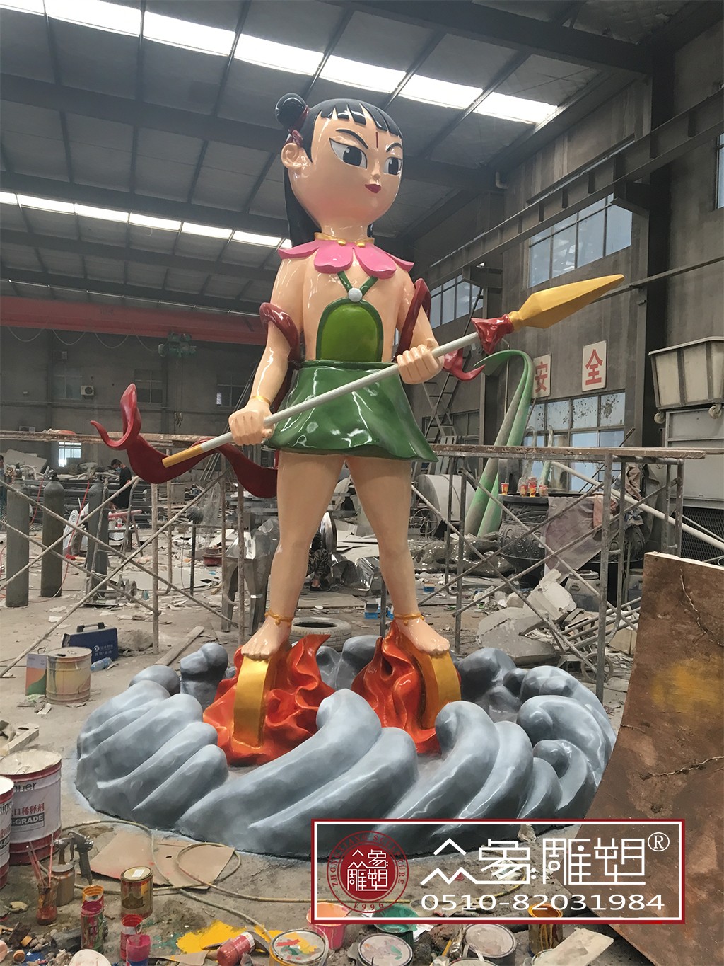 蘇州哪吒玻璃鋼雕塑