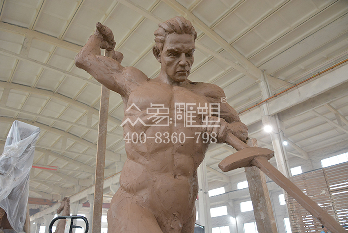 大成鎮鑄劍為犁鑄青銅雕塑