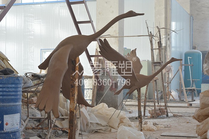 大成鎮無錫景觀公司鍛銅仙鶴