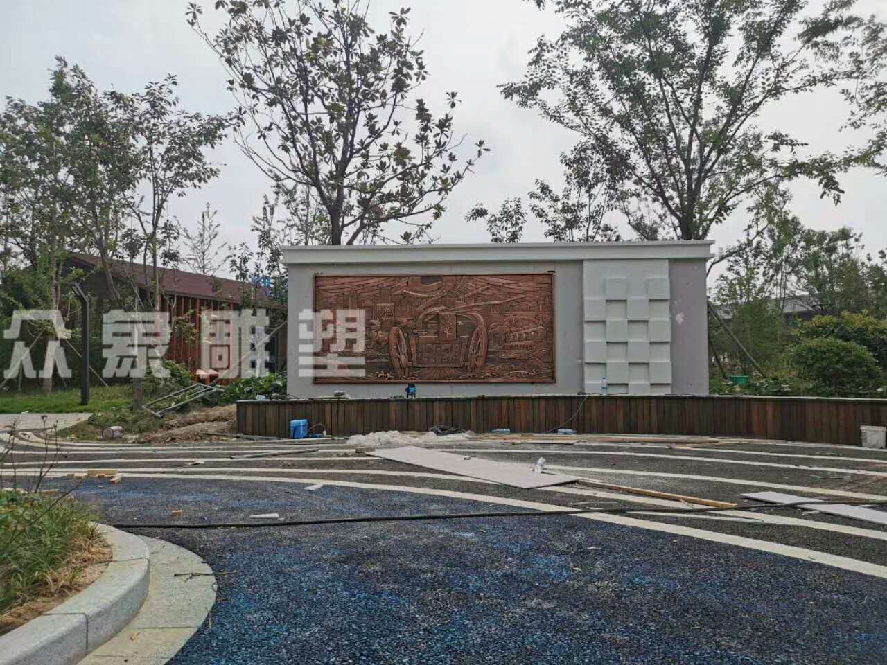 圖木舒克紫銅浮雕 文化墻