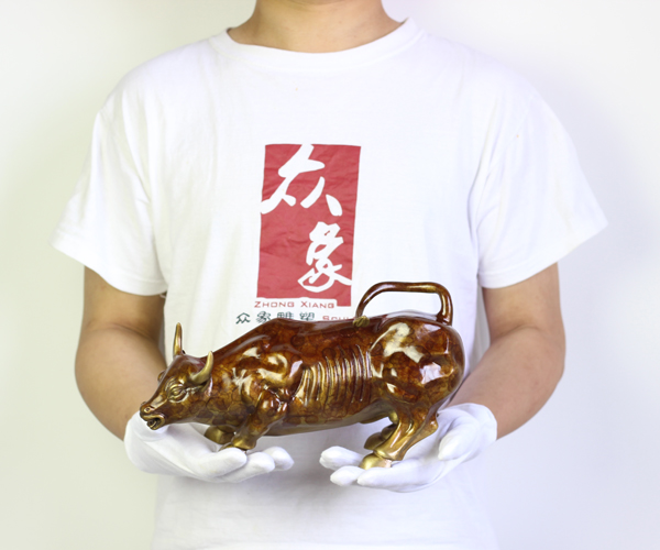 蘇州眾象雕塑銅熱著色藝術品之華爾街牛