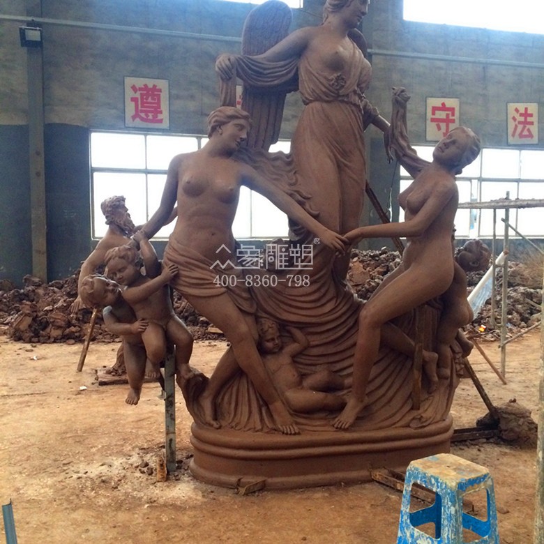 大成鎮常州環球港歐式人物雕像