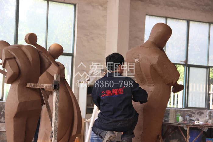 大成鎮內蒙古不銹鋼抽象雕塑組