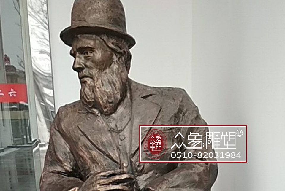 玻璃鋼仿銅國(guó)外名人雕塑1